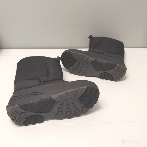 Kamik rocket winter insulated waterproof black snow boots big kid juniors size 7 - Picture 4 of 14